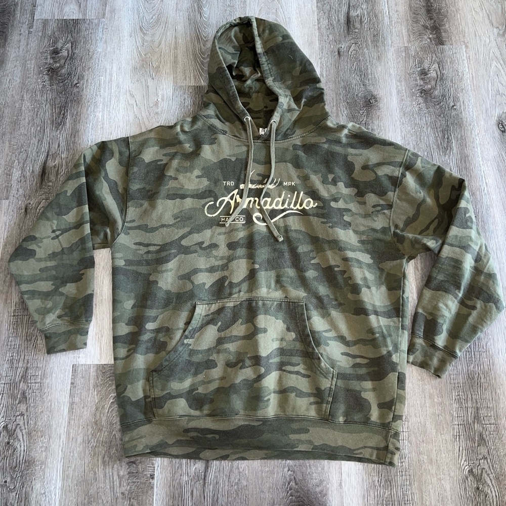2XL Armadillo Hat Co. Woody Hoodie